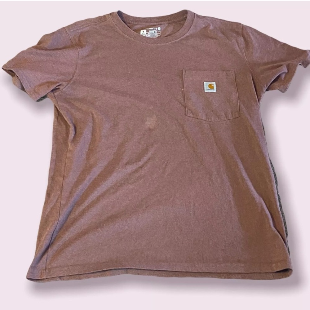 Carhartt Loose Fit Tee T Shirt Mens M Tall Navy Knit Short Sleeve Casual Cotton